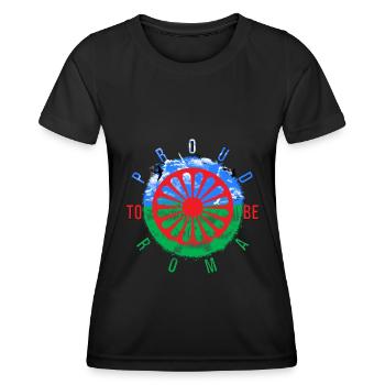 Proud to be Roma - Women's Functional T-Shirt - black - Front - AI Model Female 172 light (172cm)