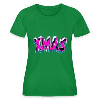 x mas outfit - Frauen Funktions-T-Shirt - Kelly Green - Vorne - AI Model Female 172 dark (172cm)