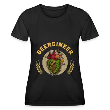 Brauer Bierbrauer Hopfen Biertrinker Brauerei Bier - Frauen Funktions-T-Shirt - Schwarz - Vorne - AI Model Female 172 light (172cm)