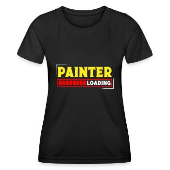 House Painter Dad Unique Gifts - Women's Functional T-Shirt - black - Front - AI Model Female 172 light (172cm)
