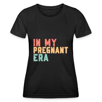 Schwangerschaft Schwanger Baby Familie Frauen - Frauen Funktions-T-Shirt - Schwarz - Vorne - AI Model Female 172 light (172cm)