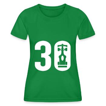 30 Formule Sport automobile - T-shirt sport Femme - vert - Devant - AI Model Female 172 dark (172cm)