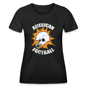 Football américain America Sport Touchdown - T-shirt sport Femme - noir - Devant - AI Model Female 172 light (172cm)