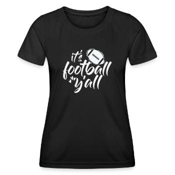 C’est Football Y’all America Sport Touchdown - T-shirt sport Femme - noir - Devant - AI Model Female 172 light (172cm)