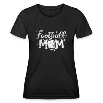 Football Maman NationalSport America Touchdown - T-shirt sport Femme - noir - Devant - AI Model Female 172 light (172cm)