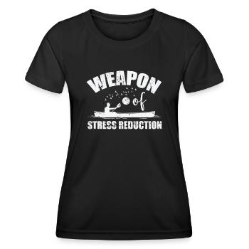 Weapon of Stress Reduction Kayak Paddle Boat - Women's Functional T-Shirt - black - Front - AI Model Female 172 light (172cm)