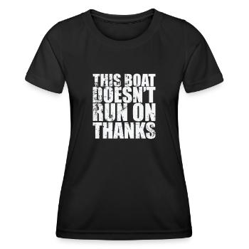 Ce bateau ne fonctionne pas sur le voilier Thanks - T-shirt sport Femme - noir - Devant - AI Model Female 172 light (172cm)