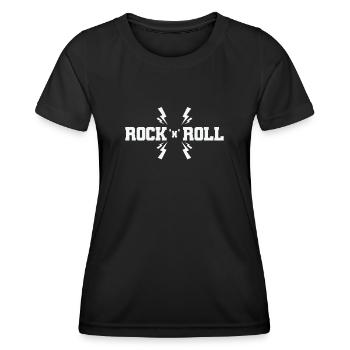 Rock 'n' Roll Genre Gitarre Musikstil - Frauen Funktions-T-Shirt - Schwarz - Vorne - AI Model Female 172 light (172cm)