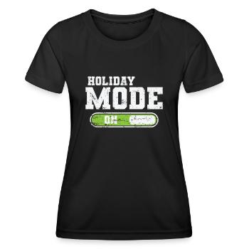 Mode vacances sur Vacances Loisirs Vacances - T-shirt sport Femme - noir - Devant - AI Model Female 172 light (172cm)