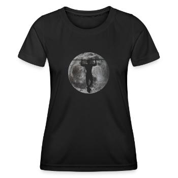 Calisthenics Logo Pull-up Fitness Workout - Women's Functional T-Shirt - black - Front - AI Model Female 172 light (172cm)