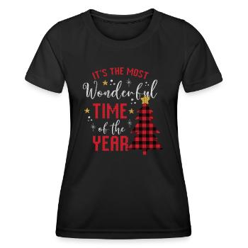 It's The Most Wonderful Time Of The Year - Frauen Funktions-T-Shirt - Schwarz - Vorne - AI Model Female 172 light (172cm)