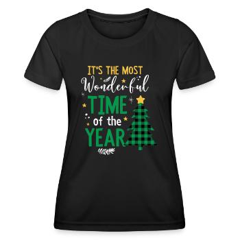 It's The Most Wonderful Time Of The Year - Frauen Funktions-T-Shirt - Schwarz - Vorne - AI Model Female 172 light (172cm)