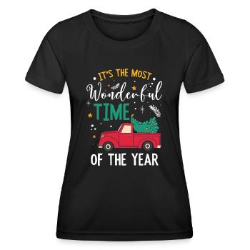 It's The Most Wonderful Time Of The Year - Frauen Funktions-T-Shirt - Schwarz - Vorne - AI Model Female 172 light (172cm)