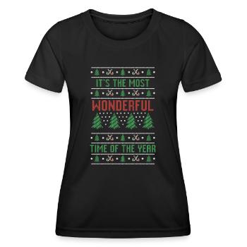 It's The Most Wonderful Time Of The Year - Women's Functional T-Shirt - black - Front - AI Model Female 172 light (172cm)