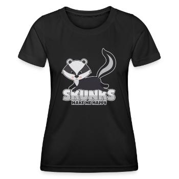 Putois putois putois - T-shirt sport Femme - noir - Devant - AI Model Female 172 light (172cm)