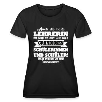 Lehrerin Geschenkidee von Schülern. - Frauen Funktions-T-Shirt - Schwarz - Vorne - AI Model Female 172 light (172cm)