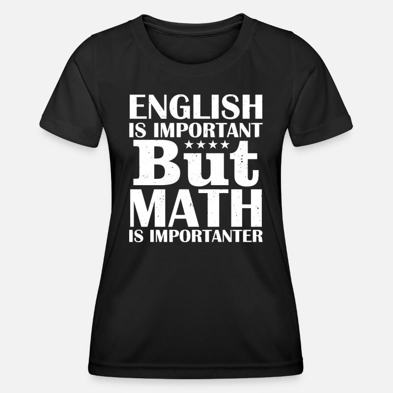 English Math - Women's Functional T-Shirt - black