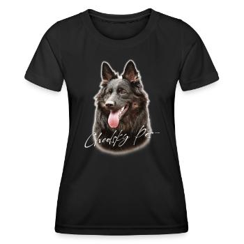 Chodsky Pes - Frauen Funktions-T-Shirt - Schwarz - Vorne - AI Model Female 172 light (172cm)