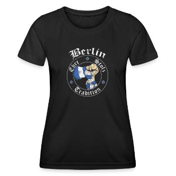 Berlin Ehre Stolz Tradition No II - Frauen Funktions-T-Shirt - Schwarz - Vorne - AI Model Female 172 light (172cm)