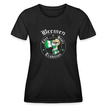 Bremen Ehre Stolz Tradition No II - Frauen Funktions-T-Shirt - Schwarz - Vorne - AI Model Female 172 light (172cm)