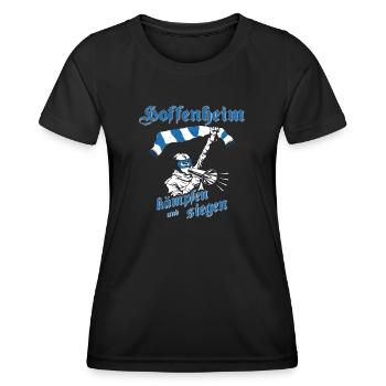 Hoffenheim kämpfen und siegen No II - Frauen Funktions-T-Shirt - Schwarz - Vorne - AI Model Female 172 light (172cm)