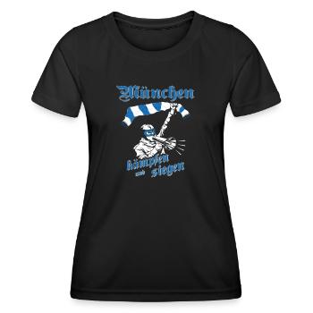 München I kämpfen und siegen No II - Frauen Funktions-T-Shirt - Schwarz - Vorne - AI Model Female 172 light (172cm)