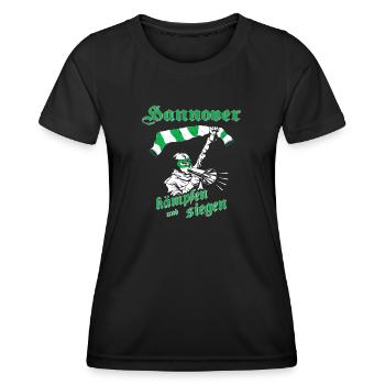 Hannover kämpfen und siegen No II - Frauen Funktions-T-Shirt - Schwarz - Vorne - AI Model Female 172 light (172cm)