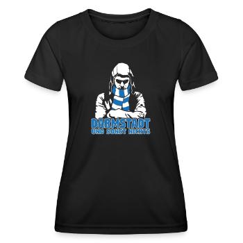 Darmstadt und sonst nichts - Frauen Funktions-T-Shirt - Schwarz - Vorne - AI Model Female 172 light (172cm)