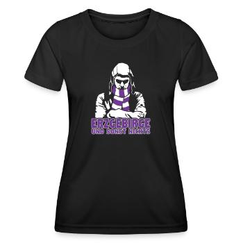 Erzgebirge und sonst nichts - Frauen Funktions-T-Shirt - Schwarz - Vorne - AI Model Female 172 light (172cm)