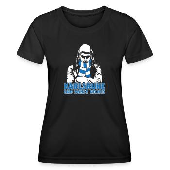 Karlsruhe und sonst nichts - Frauen Funktions-T-Shirt - Schwarz - Vorne - AI Model Female 172 light (172cm)