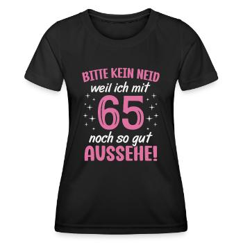 65. Geburtstag 65 Jahre Geburtstagsgeschenk Frauen - Frauen Funktions-T-Shirt - Schwarz - Vorne - AI Model Female 172 light (172cm)