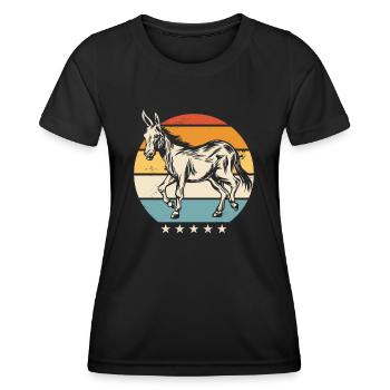 Donkey Donkey Animal - Women's Functional T-Shirt - black - Front - AI Model Female 172 light (172cm)