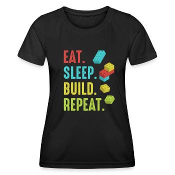 Brick Builder Brick Building Master Builder - Women's Functional T-Shirt - black - Front - AI Model Female 172 light (172cm)