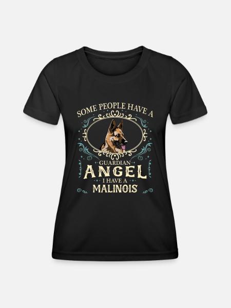 Chien Malinois - T-shirt sport Femme - noir