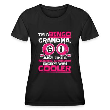 Bingo Gambling Lottery Bingo Joueurs - T-shirt sport Femme - noir - Devant - AI Model Female 172 light (172cm)