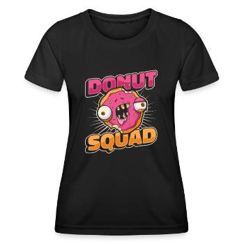 Donut Donuts Candy Bagel - T-shirt sport Femme - noir - Devant - AI Model Female 172 light (172cm)