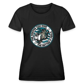 Submarine Submarine Marine Sailor - Women's Functional T-Shirt - black - Front - AI Model Female 172 light (172cm)
