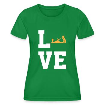 Plane - Women's Functional T-Shirt - kelly green - Front - AI Model Female 172 dark (172cm)