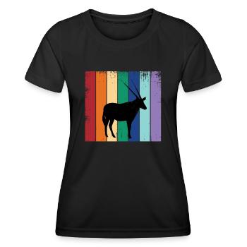 Antilope - T-shirt sport Femme - noir - Devant - AI Model Female 172 light (172cm)