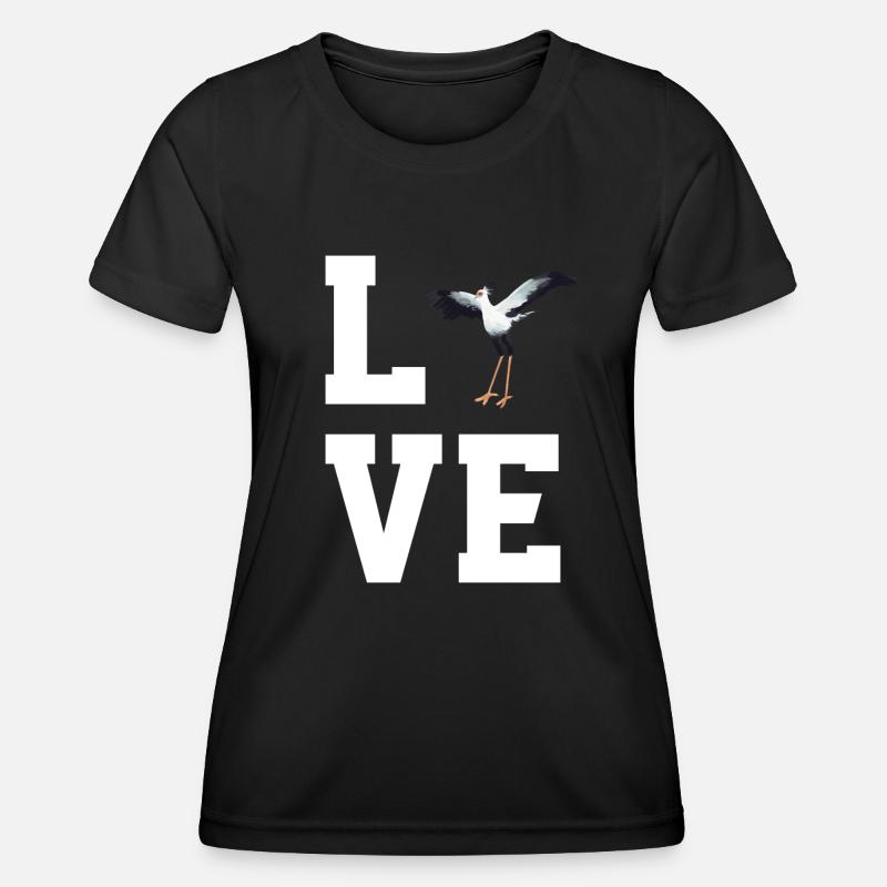 Dear Secretary Bird - Women's Functional T-Shirt - black