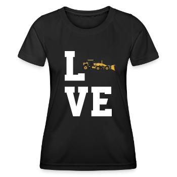 Liebe Grader - Frauen Funktions-T-Shirt - Schwarz - Vorne - AI Model Female 172 light (172cm)