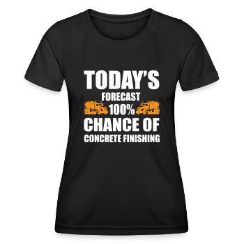 Lustiges Betonpolierer Geschenk - Frauen Funktions-T-Shirt - Schwarz - Vorne - AI Model Female 172 light (172cm)