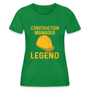 Légende du gestionnaire de site - T-shirt sport Femme - vert - Devant - AI Model Female 172 dark (172cm)