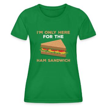 Pain au jambon - T-shirt sport Femme - vert - Devant - AI Model Female 172 dark (172cm)
