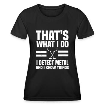 Metal Search - Women's Functional T-Shirt - black - Front - AI Model Female 172 light (172cm)