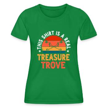 Metal detection - Women's Functional T-Shirt - kelly green - Front - AI Model Female 172 dark (172cm)