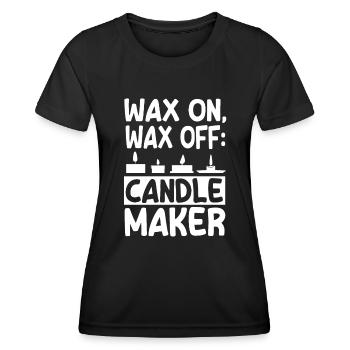 Versement de bougies - T-shirt sport Femme - noir - Devant - AI Model Female 172 light (172cm)
