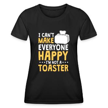 Toaster - Frauen Funktions-T-Shirt - Schwarz - Vorne - AI Model Female 172 light (172cm)