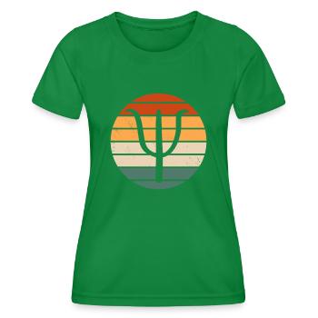 Retro Psychologie Design - Frauen Funktions-T-Shirt - Kelly Green - Vorne - AI Model Female 172 dark (172cm)