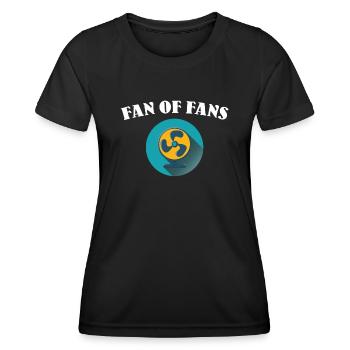 Retro Ferry Vêtements Porte-conteneurs - T-shirt sport Femme - noir - Devant - AI Model Female 172 light (172cm)